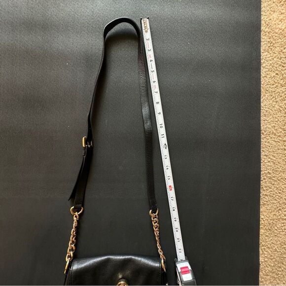 Michael Kors Small Shoulder Black Leather Crossbody Bag - Picture 13 of 13